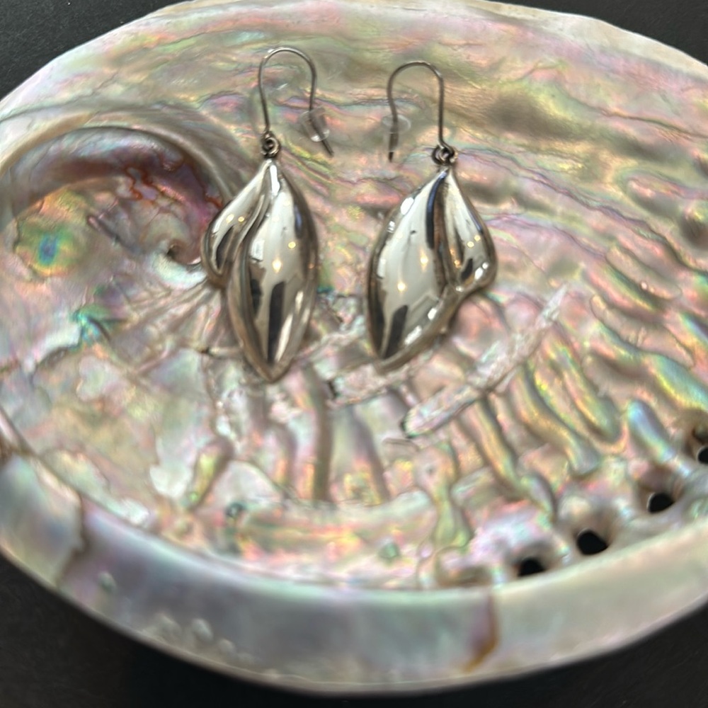Boho Style Sterling Silver Hanging Earrings 925 - Picture 1 of 3